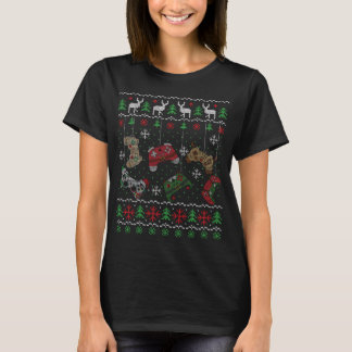 Videokamspelskontrollanten Santa Elf Ugly jul Boy T Shirt