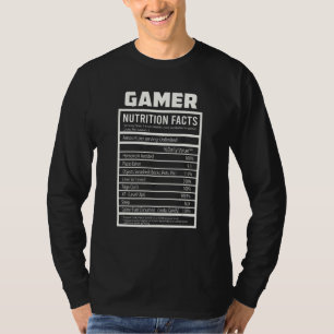 Videoklipp för spelarnäring - Facts från Funny Gam T Shirt