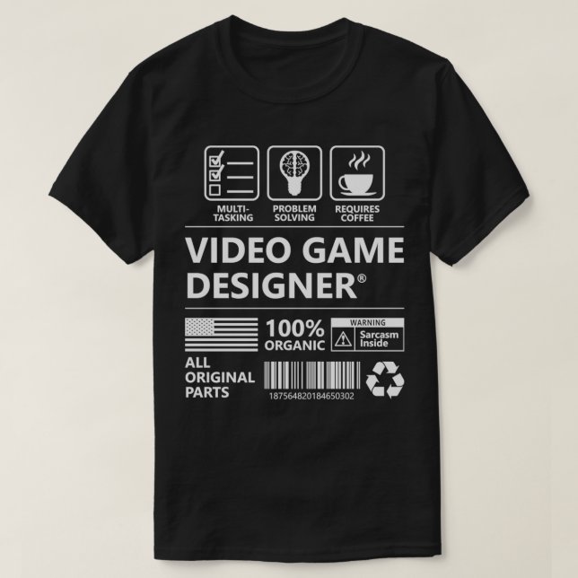 Videomagelens designer Funny Gift Pullover T Shirt (Design framsida)