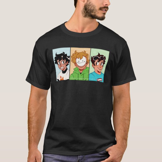 Videoogame för bildspel i Dream-SMP Cosplay T Shirt (Framsida)