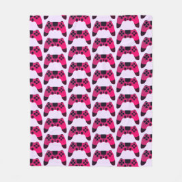 Videoogamer för spelkontroll Nerd Gamer Fleecefilt