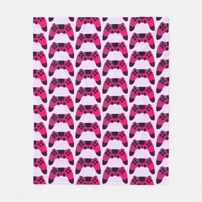 Videoogamer för spelkontroll Nerd Gamer Fleecefilt (Framsidan)