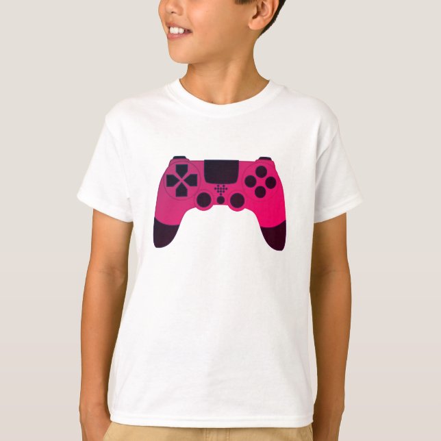 Videoogamer för spelkontroll Nerd Gamer T Shirt (Framsida)