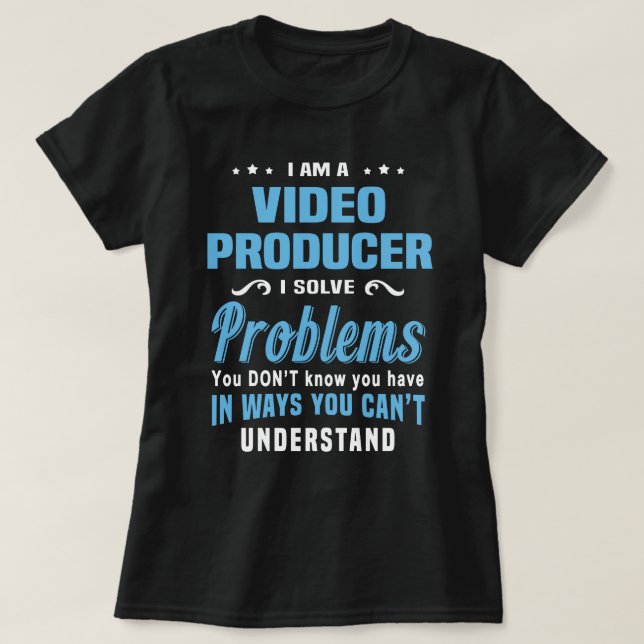 Videoproducent T Shirt (Design framsida)