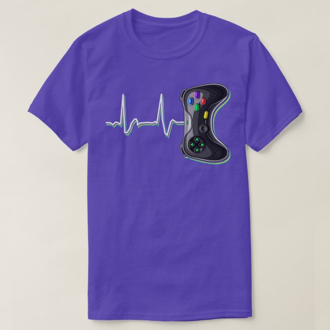 Videopulsslag Videokamerans spelstyrenhet - lyft b T Shirt (Design framsida)