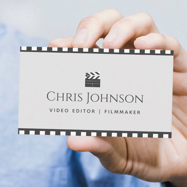 Videoredigeraren Filmmaker Pastel & Brown Movie Ta Visitkort (Skapare uppladdad)