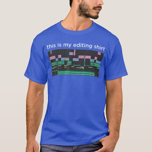 Videoredigeringsprogram Filmredigerare Videoredige T Shirt (Framsida)