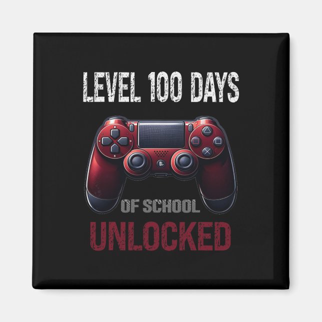 Videospel 100 dagars skolnivå 100 dagar magnet (Framsidan)