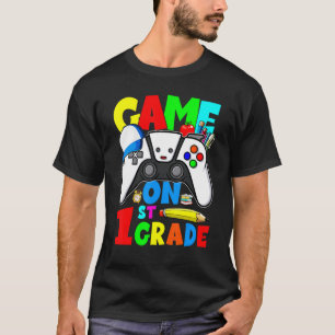 Videospel 1:a Klass olåst cute First Klass Boy T Shirt