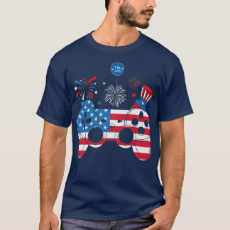 Videospel 4:e juli-styrenheten Amerikanska barn B T Shirt