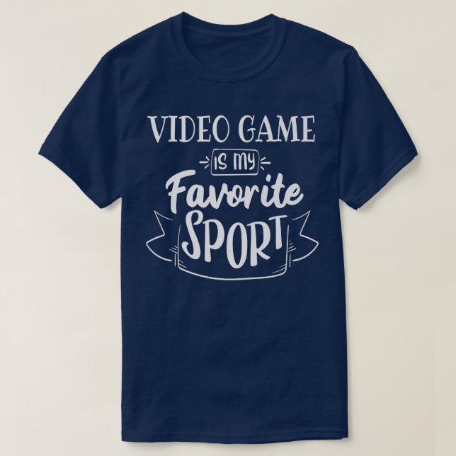 Videospel är min favoritsport  t shirt (Design framsida)