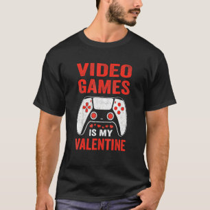 Videospel är min Valentines day-lekande gamer-pojk T Shirt