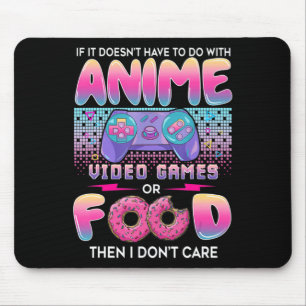 Videospel eller mat som jag inte bryr mig om anime musmatta