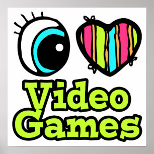 Videospel för Bright Öga Heart I Kärlek Poster