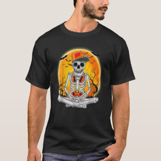Videospel för Halloween Costumes Skeleton Gamer T Shirt