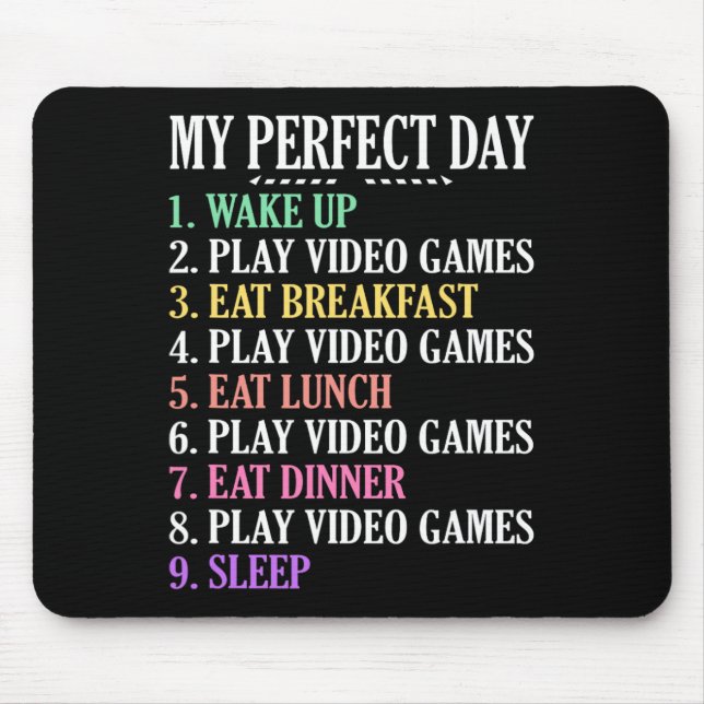 Videospel för spel i Perfekten Kläder datorspel Musmatta (Framsidan)