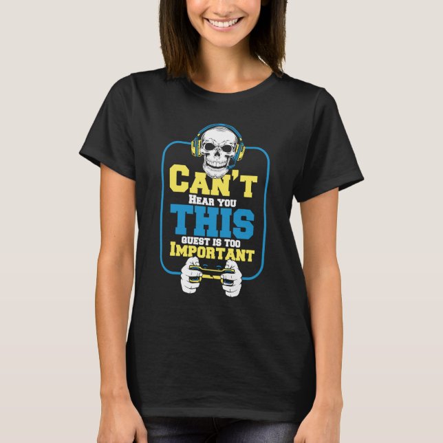 Videospel för spel i Skullspel T Shirt (Framsida)