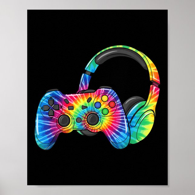 Videospel för spel med färgbildspelshögtalare poster (Framsidan)