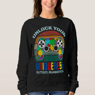 Videospel för spelarens barn Autism Awareness Boys T Shirt
