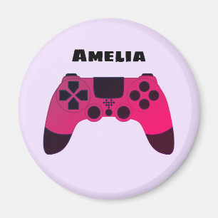 Videospel för spelkontroll Nerd Gamer Namn Magnet