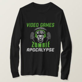 Videospel förberedde mig för en Zombie Apocalypse T Shirt