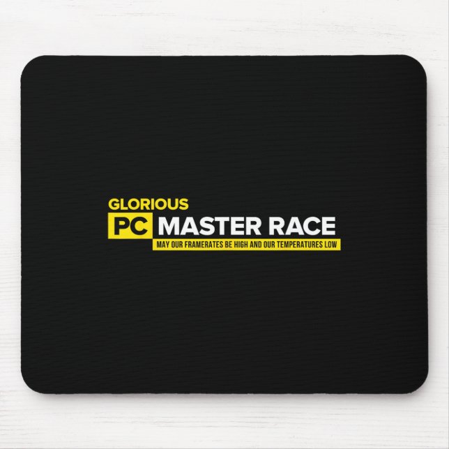 Videospel - Glorious Pc Master Tävling Shirt1 Musmatta (Framsidan)