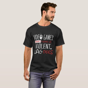 VIDEOSPEL GÖR INTE DEN VÅLDSAMMA FÄNGELSEKUNDEN T-SHIRT