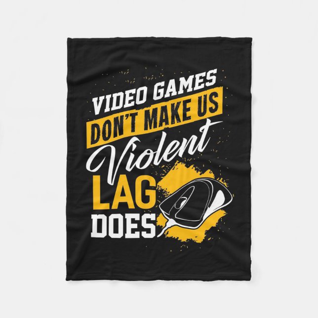Videospel gör inte spelaretiketten gör fleecefilt (Framsidan)