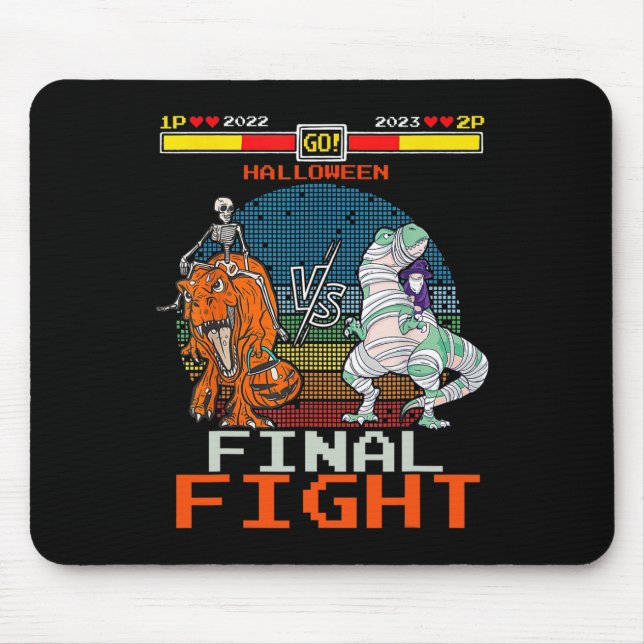 Videospel Halloween T-rex Skeleton Mummy - final Musmatta (Framsidan)