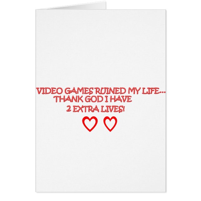 videospel hälsningskort (Framsidan)