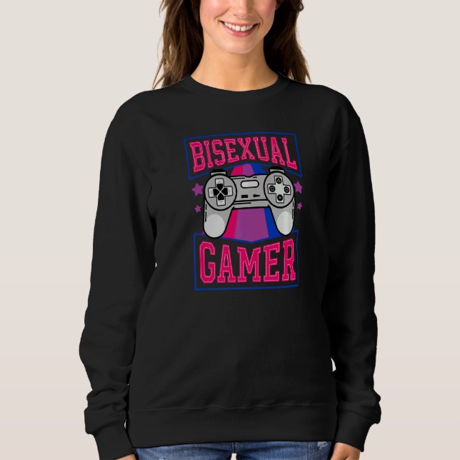 Videospel i Bisexual Gamer Cute Trendig Bi Pride S T Shirt (Framsida)