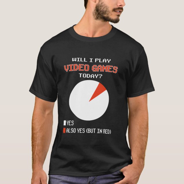 Videospel i dag - Ja, snygga spel för speldiagram T Shirt (Framsida)