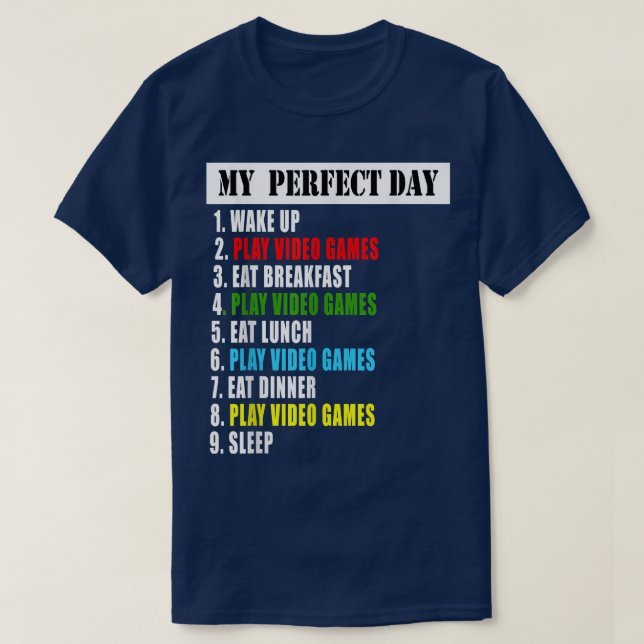 Videospel i Perfekten T-Shirt (Design framsida)