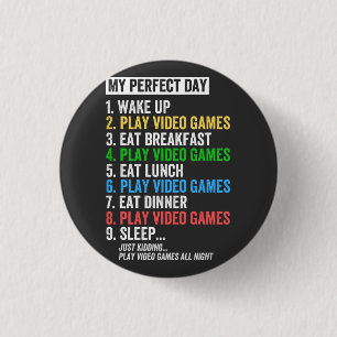 Videospel i Perfekten T-shirt Funny Coola Game Knapp