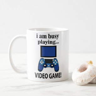 Videospel Jag är upptagen med att spela videospel Kaffemugg