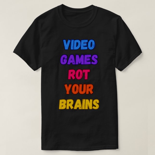 Videospel kör dina hjärnor 1 t shirt (Design framsida)
