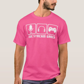 Videospel Live Streaming Spelande Streamer Present T Shirt