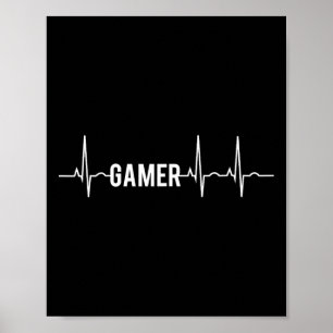 Videospel med pulsslag Älskare Poster