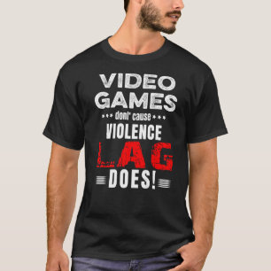 Videospel orsakar inte att våldslag gör Hallowee T Shirt