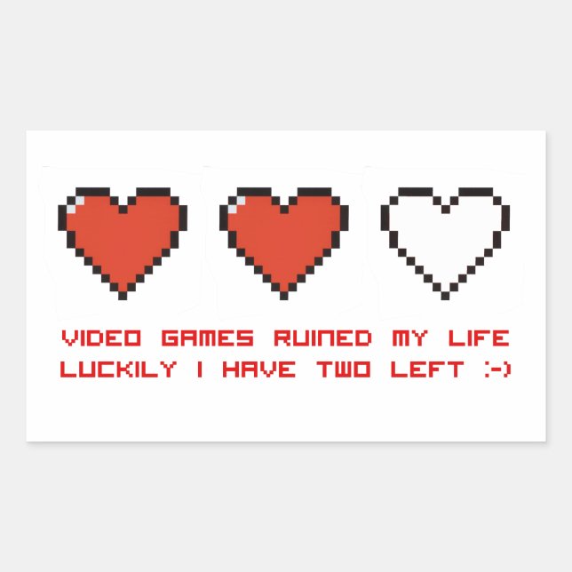 Videospel Rektangulärt Klistermärke (Framsida)