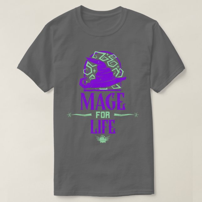 Videospel Roleplayer RPG MORPG Mage Gaming T Shirt (Design framsida)