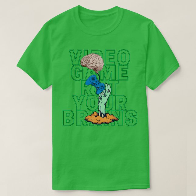 Videospel ruttnar dina hjärnor 1 t shirt (Design framsida)