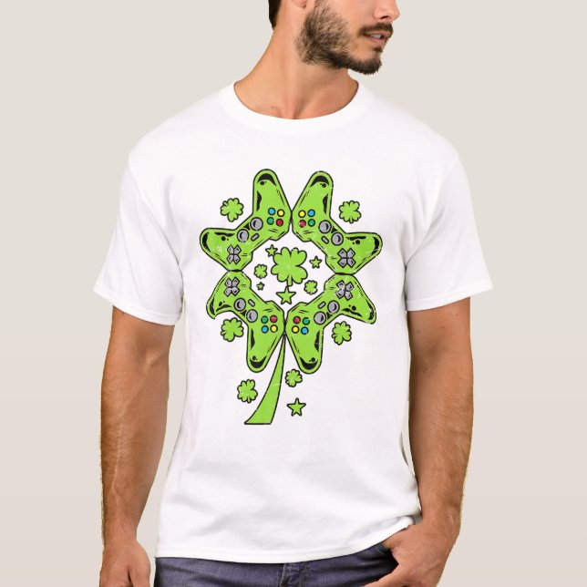 Videospel Shamrock Manar Boys T Shirt (Framsida)