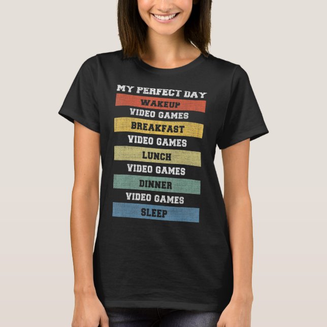 Videospelare för videospel under Perfekten T Shirt (Framsida)
