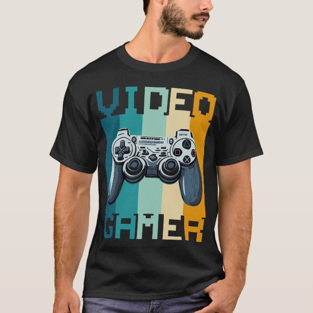 Videospelare T Shirt (Framsida)