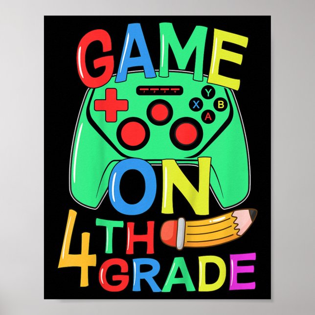 Videospelaren för barn i Back to school 4:e Klass  Poster (Framsidan)