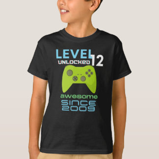 Videospelaren på nivå 12 olåst Fantastisk 2009 T Shirt