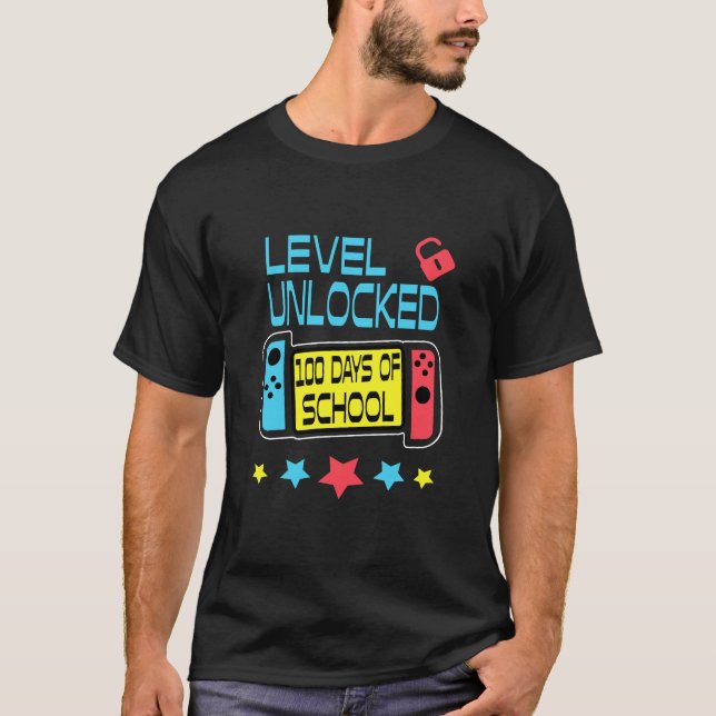 Videospelaren Student 100 dagars lärare T Shirt (Framsida)