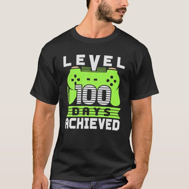 Videospelaren Student 100 dagslärare 100 dagar T Shirt (Framsida)