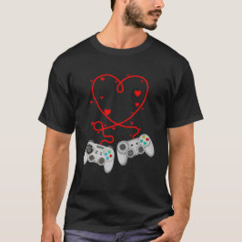 Videospelaren Valentines day med styrenheter T Shirt
